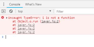 layer弹出后不关闭，把错Uncaught TypeError: n.on is not a function